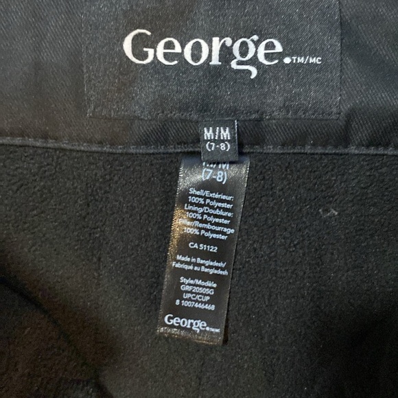 Unisex black snowpants size 7-8 youth - Picture 2 of 8